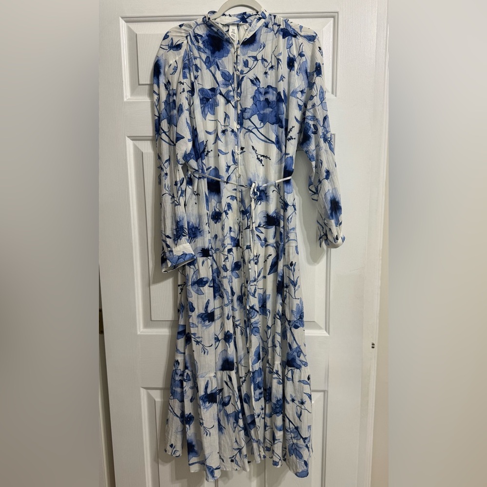 H&M oversized crinkled dress